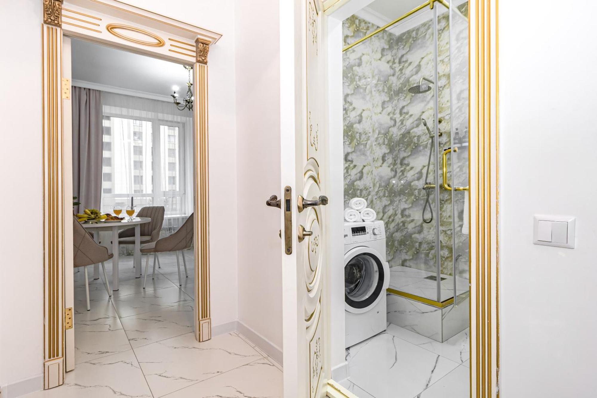 центр левого берега удобно для туристов командированных Apartment Nur-Sultan (Astana)